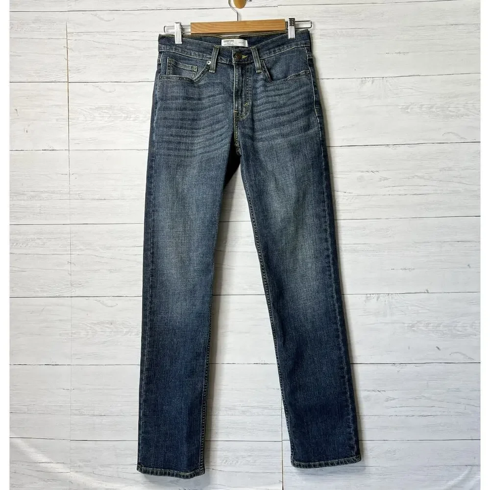 Levi Strauss Jeans Mens Size 29X32 Signature Gold Straight Cotton Blend Casual